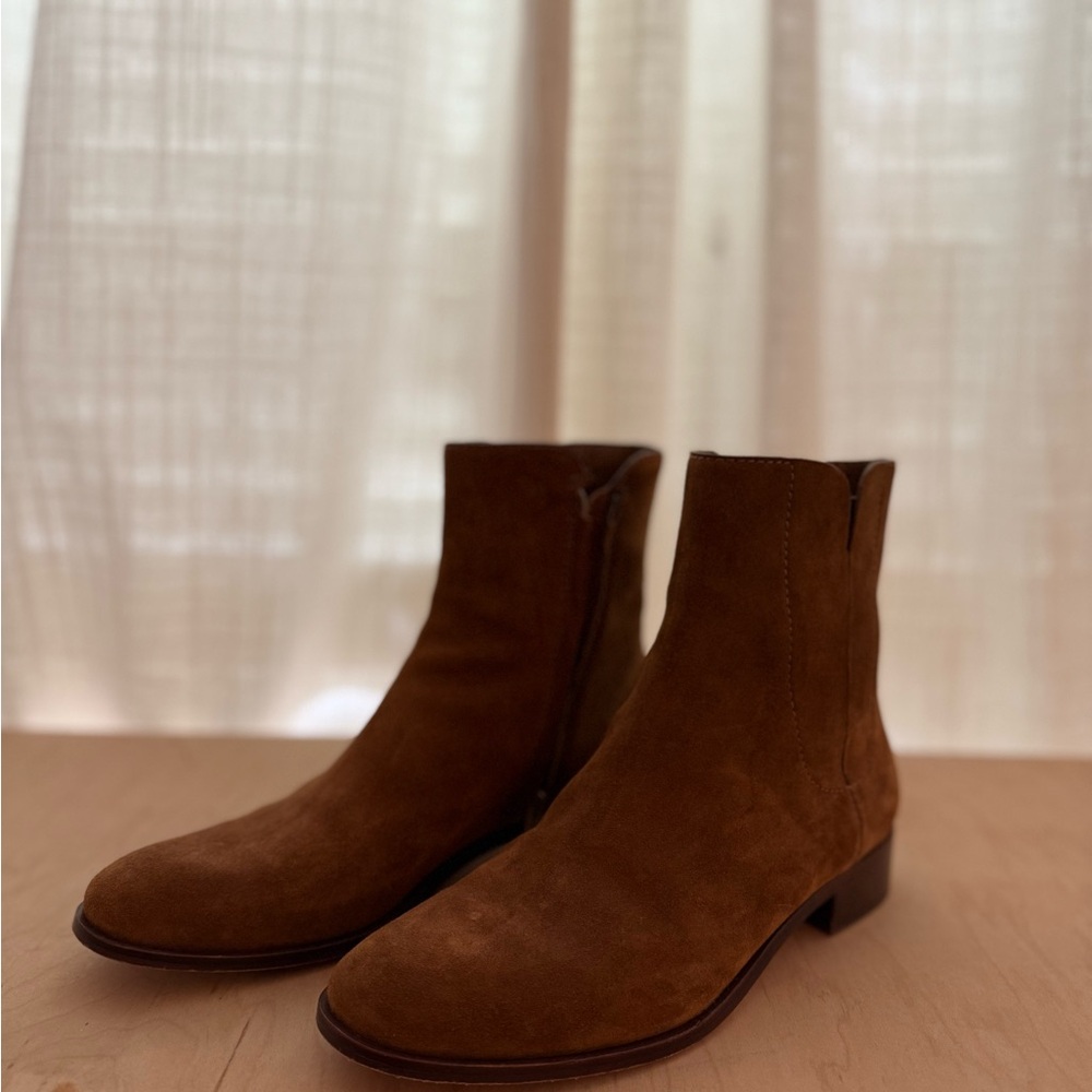 Loeffler Randall Slim Tall Ankle Boots - Cacao